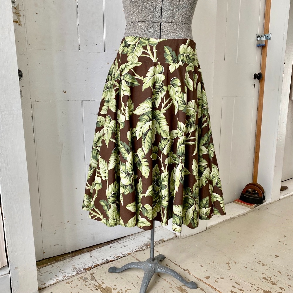Swing Style Leaf Full Skirt JONES OF NEW YORK Sz 6